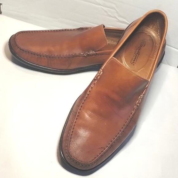 Santoni Other - Santoni Mens Leather Driving Shoes Loafer Made In Italy 10.5